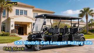 Chariots de golf électriques noirs CK6