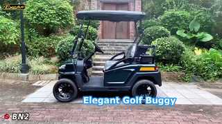 BN2 vert foncé Découvrez pourquoi choisir un buggy de golf électrique élégant à 2 places surélevé avec batterie au lithium 48 V