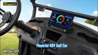M1S4 + 2FF blanc, découvrez pourquoi choisir une voiture électrique de Golf à 48 tensions, contrôleur 350A, moteur américain 3,7 kw, certificat CE